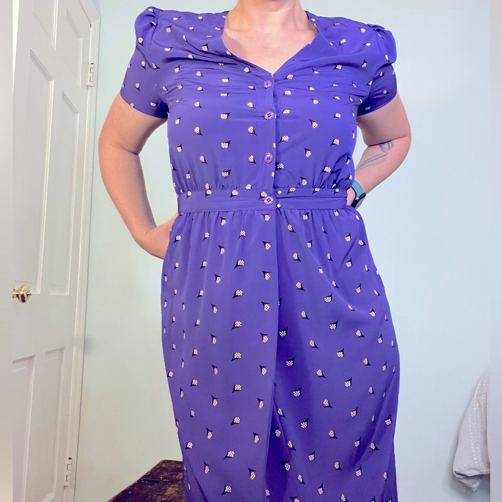 Royal vintage pencil dress